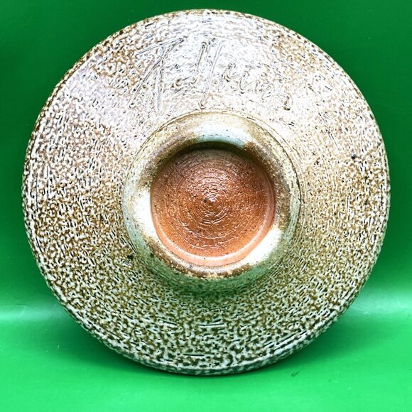 Artisan Made Pottery Ring Dish Trinket Tray Hand Painted Floral Flower Signed - Picture 4 of 11